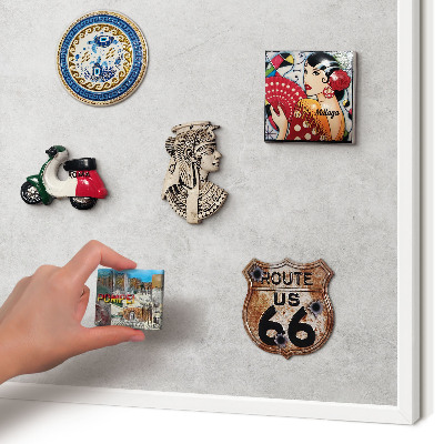 Magnetisch bord van metaal in een witte lijst Grijze elegantie