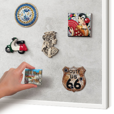 Magnetisch bord van metaal in een witte lijst Grijze elegantie