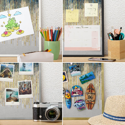Magnetisch bord voor de muur met witte lijst Abstracte bos
