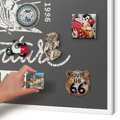 Magnetisch bord voor de muur met witte lijst Berginscriptie
