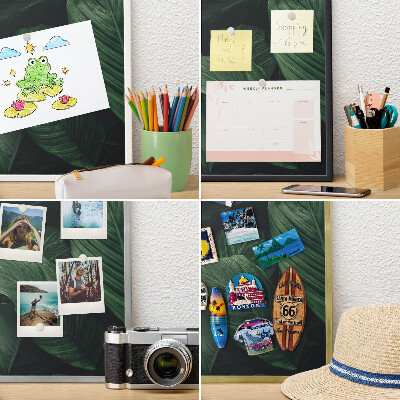 Magnetisch bord voor de muur met witte lijst Het groen van de natuur