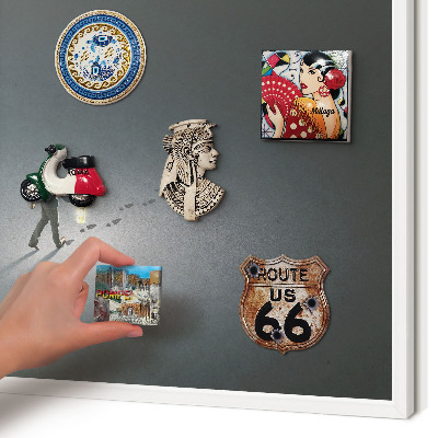 Magnetisch bord voor de muur met witte lijst Nachtwandeling