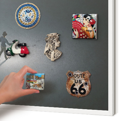 Magnetisch bord voor de muur met witte lijst Nachtwandeling