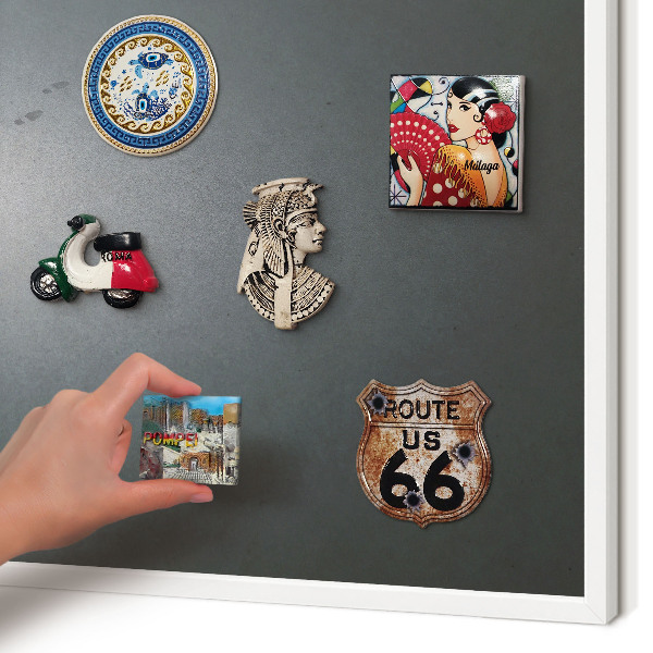 Magnetisch bord voor de muur met witte lijst Nachtwandeling