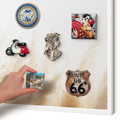 Magnetisch bord voor de muur met witte lijst Essentiële grassen