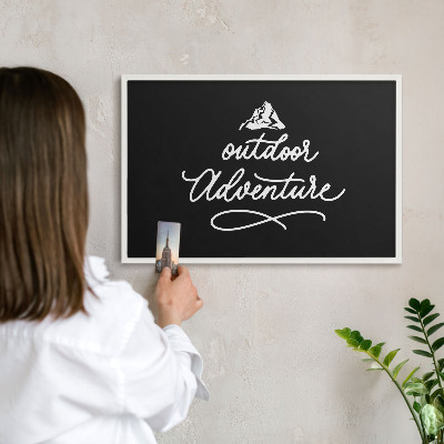 Magnetisch bord voor de muur met witte lijst Buitenavontuur