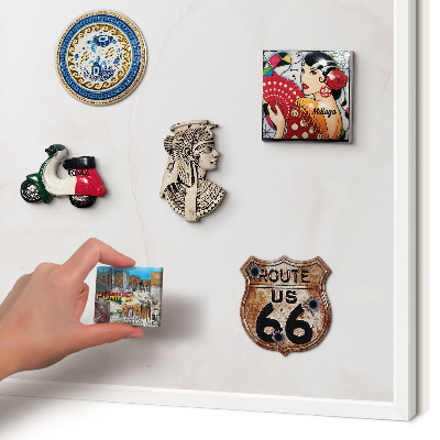 Magnetisch bord van metaal in een witte lijst Marmeren elegantie