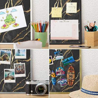 Magnetisch bord voor de muur met witte lijst Luxueuze golven
