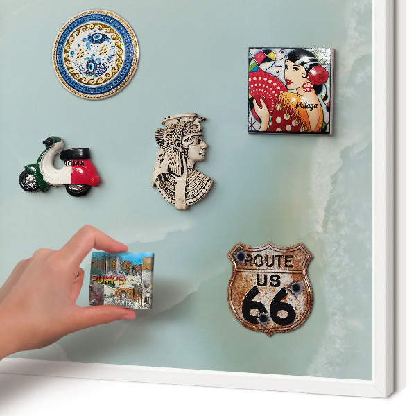 Magnetisch bord voor de muur met witte lijst Vreedzame harmonie