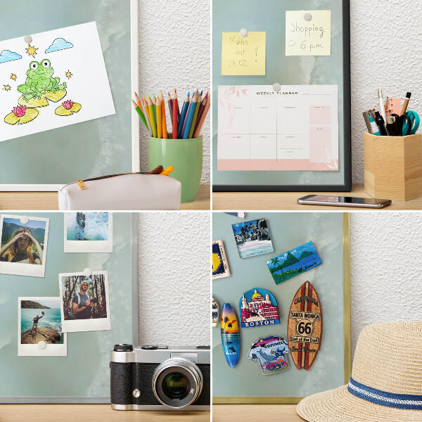 Magnetisch bord voor de muur met witte lijst Vreedzame harmonie