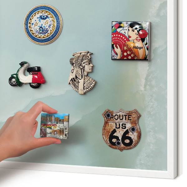 Magnetisch bord voor de muur met witte lijst Vreedzame harmonie