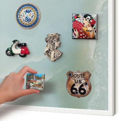 Magnetisch bord voor de muur met witte lijst Vreedzame harmonie