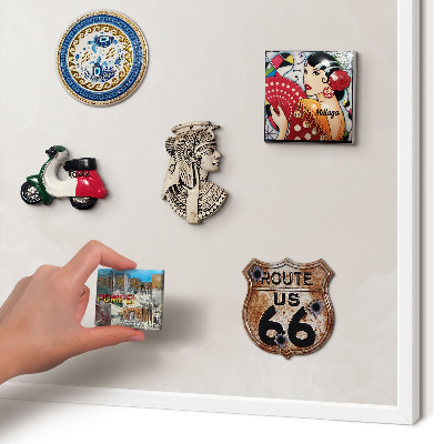 Magnetisch bord voor de muur met witte lijst Romige textuur