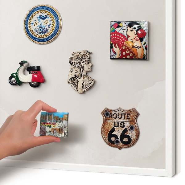 Magnetisch bord voor de muur met witte lijst Romige textuur