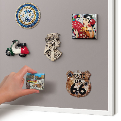 Magnetisch bord van metaal in een witte lijst Asgrijs