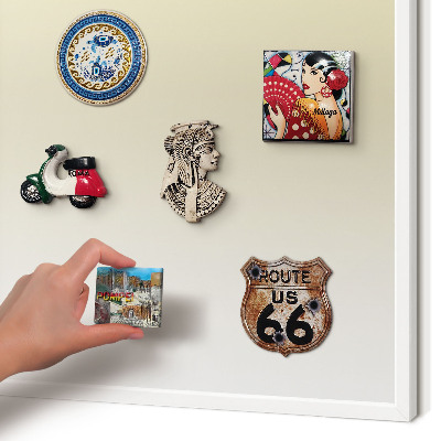 Magnetisch bord van metaal in een witte lijst Crèmekleurige overgang