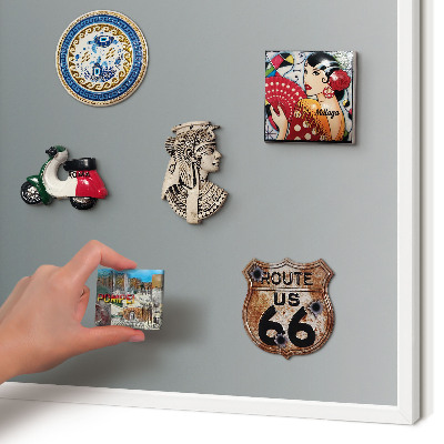 Magnetisch bord van metaal in een witte lijst Blauwe gradiënt