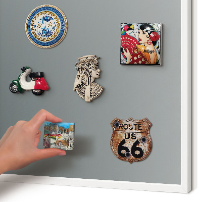 Magnetisch bord van metaal in een witte lijst Blauwe gradiënt