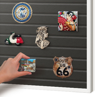 Magnetisch bord van metaal in een witte lijst Paneeltextuur