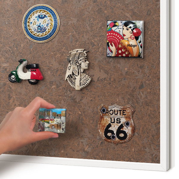 Magnetisch bord voor de muur met witte lijst Herfsttapijt