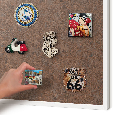Magnetisch bord voor de muur met witte lijst Herfsttapijt