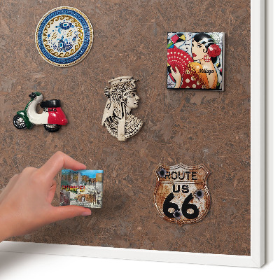 Magnetisch bord voor de muur met witte lijst Herfsttapijt