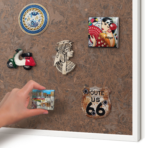 Magnetisch bord voor de muur met witte lijst Herfsttapijt