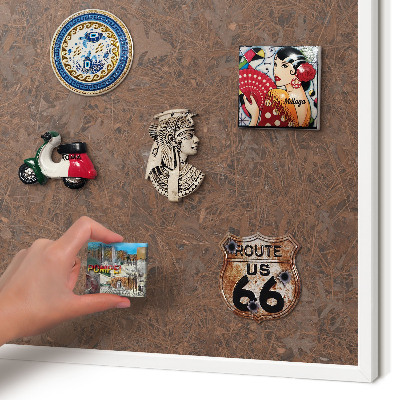 Magnetisch bord voor de muur met witte lijst Herfsttapijt