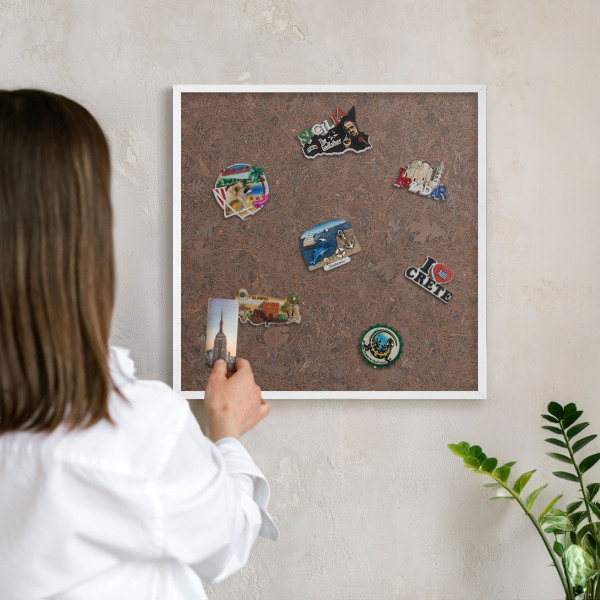 Magnetisch bord voor de muur met witte lijst Herfsttapijt