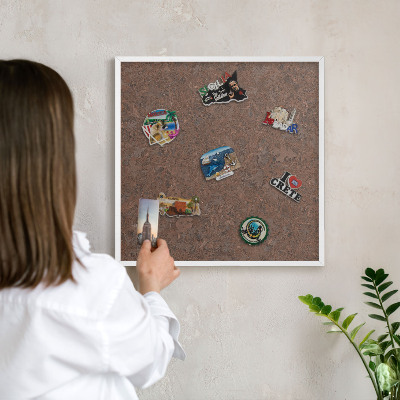 Magnetisch bord voor de muur met witte lijst Herfsttapijt