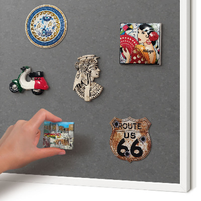 Magnetisch bord van metaal in een witte lijst Grijze textuur