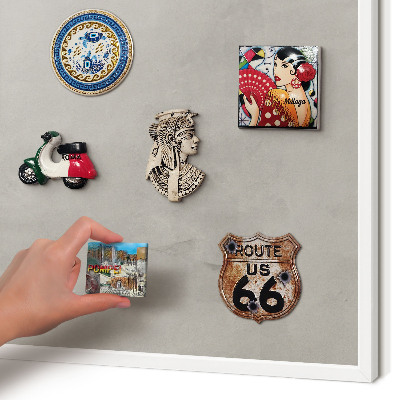 Magnetisch bord voor de muur met witte lijst Grijze achtergrond