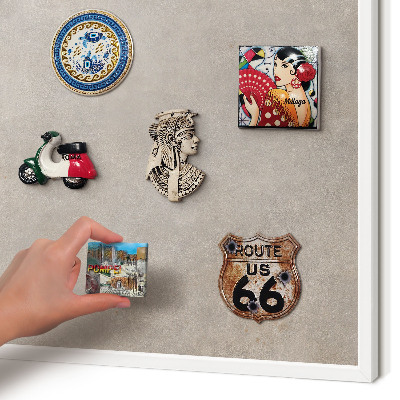 Magnetisch bord van metaal in een witte lijst Neutrale elegantie