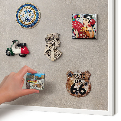 Magnetisch bord van metaal in een witte lijst Neutrale elegantie
