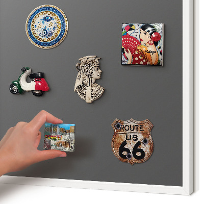 Magnetisch bord voor de muur met witte lijst Donkergrijs