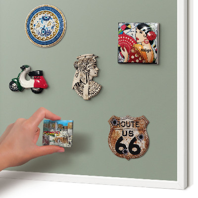 Magnetisch bord voor de muur met witte lijst Verstandig