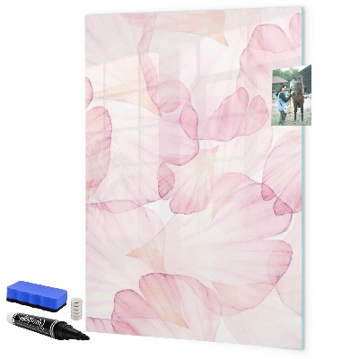 Memobord van glas met print inclusief neodymium magneten Stijlvol bord voor foto's en notities