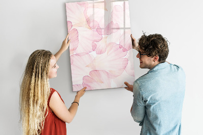 Memobord van glas met print inclusief neodymium magneten Stijlvol bord voor foto's en notities