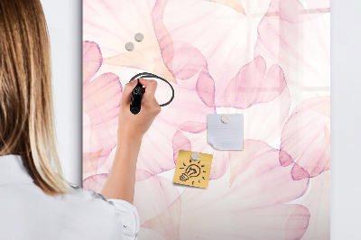 Memobord van glas met print inclusief neodymium magneten Stijlvol bord voor foto's en notities