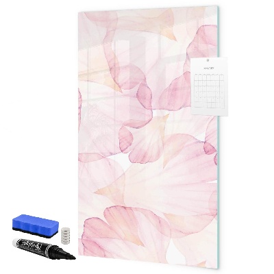 Memobord van glas met print inclusief neodymium magneten Stijlvol bord voor foto's en notities