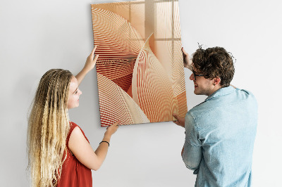 Memobord van glas met print inclusief neodymium magneten Modern prikbord voor notities en foto's