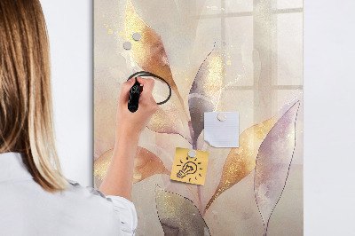 Decoratief glazen wandbord beschrijfbaar en magnetisch Creatief fotopresentatiebord