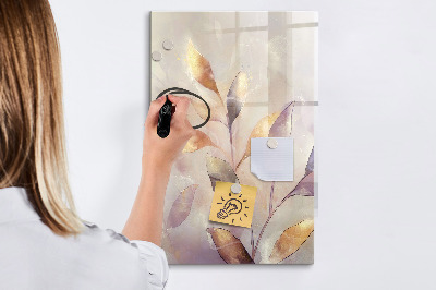 Decoratief glazen wandbord beschrijfbaar en magnetisch Creatief fotopresentatiebord