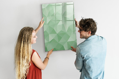 Memobord van glas met print inclusief neodymium magneten Een kleurrijk bord voor het presenteren van foto's