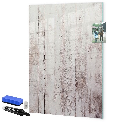 Decoratief glazen wandbord beschrijfbaar en magnetisch Een prikbord voor het presenteren van foto's en notities