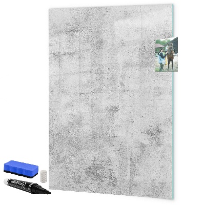 Memobord van glas met print inclusief neodymium magneten Modern prikbord voor notities en foto's