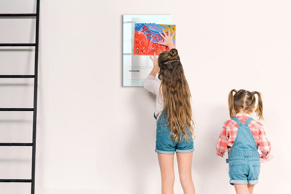 Memobord van glas met print inclusief neodymium magneten Visionboard voor levensdoelen