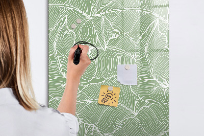 Memobord van glas met print inclusief neodymium magneten Een kleurrijk prikbord voor foto's en notities