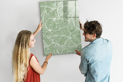 Memobord van glas met print inclusief neodymium magneten Een kleurrijk prikbord voor foto's en notities