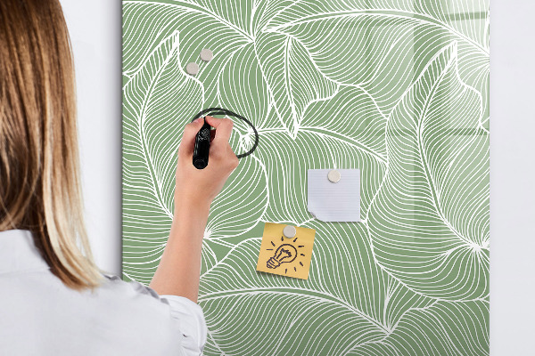 Memobord van glas met print inclusief neodymium magneten Een kleurrijk prikbord voor foto's en notities